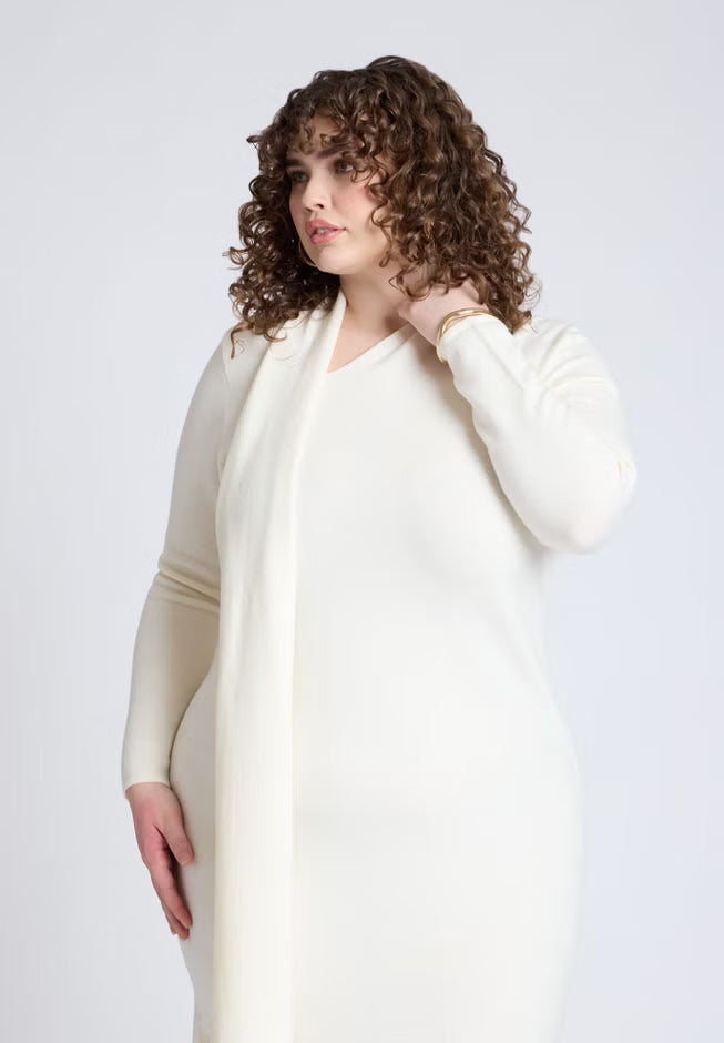 SUGAR SWIZZLE Scarf Sweater Dress