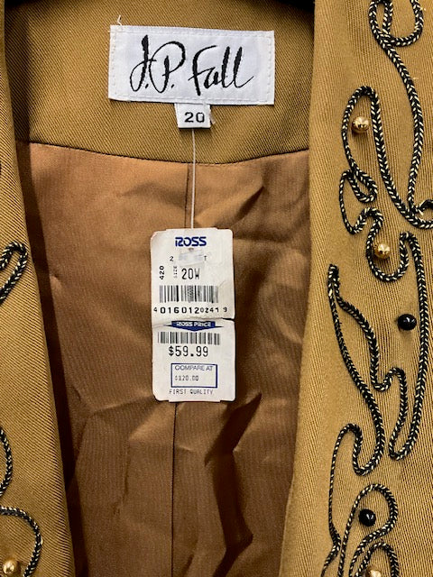Vintage beaded detail blazer