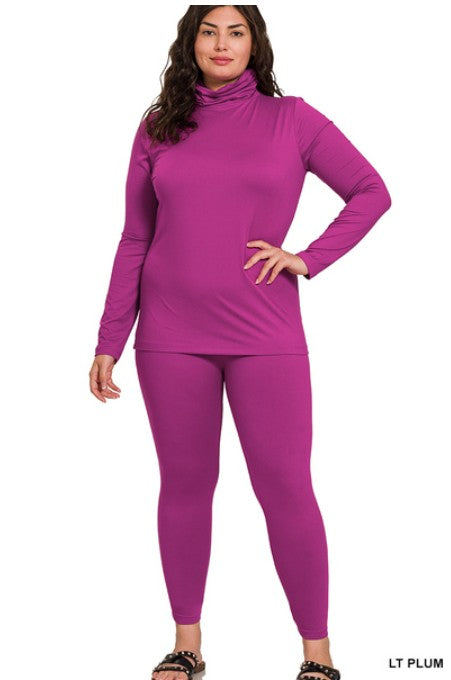 Turtle Neck Leggings Sets