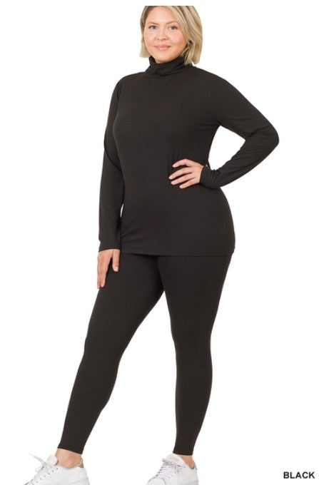 Turtle Neck Leggings Sets