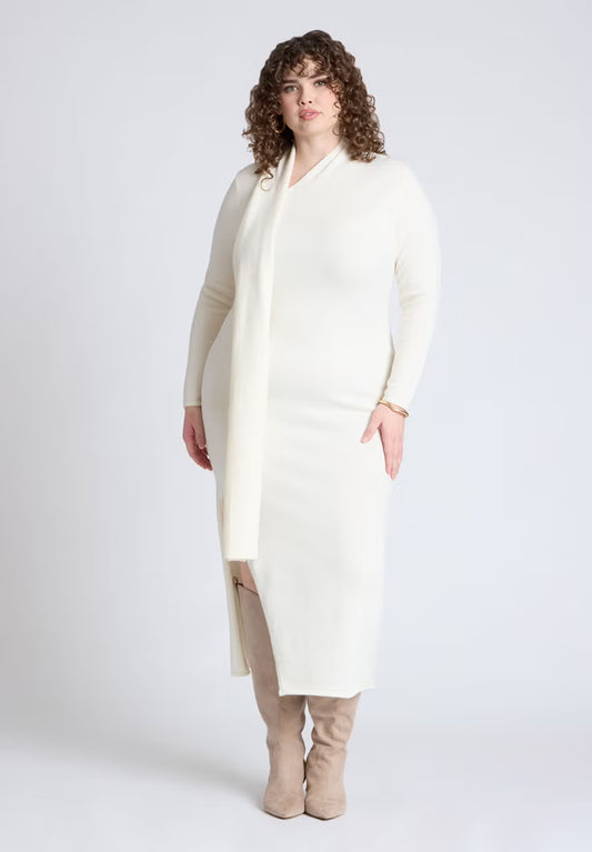 SUGAR SWIZZLE Scarf Sweater Dress