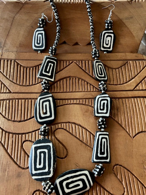 "A Journey" Afrocentric Handcrafted Beaded Necklace Set