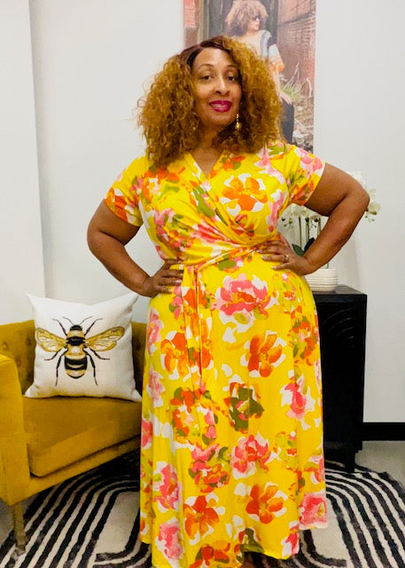 Colorful Patterned Maxi Dress