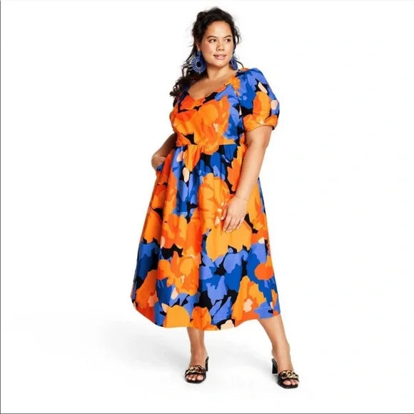 Tabitha Brown Floral Patterned Dress