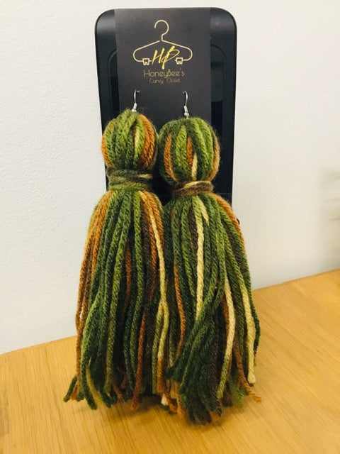 Yarn Earrings